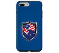 Drapeau de la Nouvelle-Zélande et des États-Unis Drapeau USA Nouvelle-Zélande Coque pour iPhone 7 Plus/8 Plus