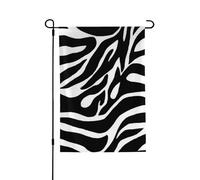 Drapeau de la paix imprimé zèbre avec impression 3D verticale double face pour décoration de la maison, jardin, terrasse, cour, pelouse, drapeau 71,1 x 101,6 cm