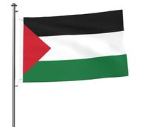 Drapeau de la Palestine 2 x 3 cm Drapeau double face - Bannière d'extérieur robuste et décorative, idéale pour le jardin, la chambre et la décoration de fête