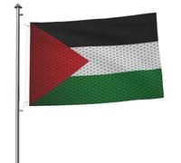 Drapeau de la Palestine, drapeaux pour l'extérieur, 2 x 3 pieds, double face, bannière robuste pour la maison, la cour, le festival, la décoration de jardin extérieur, drapeau de bienvenue