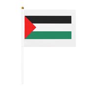 Drapeau de la Palestine en polyester avec mât en plastique pour événements et décoration