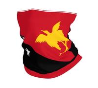 Drapeau De La Papouasie-Nouvelle-Guinée Imprimé Écharpe Tube Unisexe Headwrap Douce Balaclava pour Homme Cyclisme Étanche À La Poussière Cache-Cou