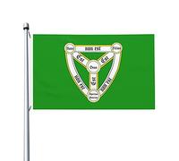 Drapeau de la paroisse de la Trinité, drapeau de Jersey 0,9 x 1,5 m décoration extérieure bannière légère bannière maison et fête décoration de cour 3 x 5 bannière