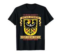Drapeau de la province de Schläsing Pologne, Allemagne Wroclaw T-Shirt