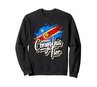 Drapeau de la RD Congo au Congo avec emblème National Love Congo Sweatshirt