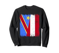 Drapeau de la RD Congo Autriche | Racines autrichiennes congolaises Sweatshirt