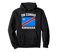 Drapeau de la RD Congo Kinshasa Vacances Afrique Souvenirs Cadeaux Sweat à Capuche