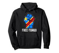 Drapeau de la RD Congo Patriotique Men Fist, drapeau congolais libre du Congo Sweat à Capuche