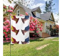 Drapeau de la région du Tigré et de l'Amérique, double face, 28 x 40 pouces, décoration extérieure pour jardin