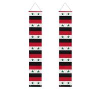 Drapeau de la République arabe syrienne - Bannière de porche, bannière extérieure, décorations de Thanksgiving, pour toutes les célébrations