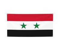 Drapeau de la République arabe syrienne, bannière pour tous les événements, drapeaux lumineux pour anniversaire, Thanksgiving et plus encore
