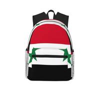 Drapeau de la République arabe syrienne Élégant Sac à dos de voyage léger Protection de l'eau Sac à dos pour ordinateur portable College Business Work Noir Taille unique Noir, Noir , Rozmiar