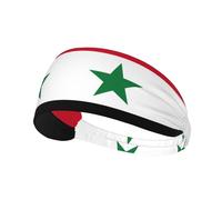 Drapeau de la République arabe syrienne Impression élastique Bandeau d'exercice - Évacuation de l'humidité pour le basket-ball, la course, le tennis et tous les sports
