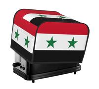 Drapeau de la République arabe syrienne imprimé 4 tranches pour grille-pain étanche à la poussière et à l'eau