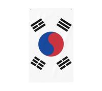 Drapeau de la République de Corée. Drapeau décoratif d'extérieur 0,9 x 1,5 m, bannière verticale en polyester. Convient pour une utilisation en extérieur