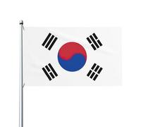 Drapeau de la République de Corée imprimé 1,5 x 91,4 cm, drapeau décoratif unilatéral pour la journée nationale de la culture en plein air