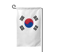 Drapeau de la République de Corée imprimé Drapeau de bienvenue Décoration extérieure Drapeau de jardin toutes saisons 30,5 x 45,7 cm Plusieurs formes