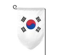 Drapeau de la République de Corée imprimé Drapeau de bienvenue Décoration extérieure Drapeau de jardin toutes saisons 30,5 x 45,7 cm Plusieurs formes