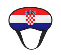 Drapeau de la République de Croatie. C'est un masque pour les yeux à bord noir. Le masque doux pour les yeux peut améliorer la qualité du sommeil et est adapté pour l'intérieur, l'extérieur et les
