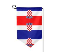Drapeau de la République de Croatie - Drapeaux pour l'extérieur - Drapeau de jardin durable, décoration d'été, parfait pour le jardin et la terrasse extérieurs