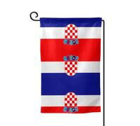 Drapeau de la République de Croatie - Drapeaux pour l'extérieur - Drapeau de jardin durable, décoration d'été, parfait pour le jardin et la terrasse extérieurs