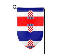 Drapeau de la République de Croatie - Drapeaux pour l'extérieur - Drapeau de jardin durable, décoration d'été, parfait pour le jardin et la terrasse extérieurs