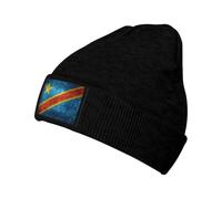 Drapeau De La République Démocratique du Congo Bonnet Homme Extensible Bonnet Coupe-Vent Bonnets pour l'escalade Randonnée Temps Froid
