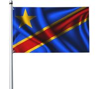 Drapeau De La République Démocratique Du Congo Drapeau De Jardin Drôle Drapeaux De Jardin Durable Drapeaux Décoratif Pour Pelouse Porche Intérieure 90X150Cm