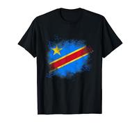Drapeau de la République démocratique du Congo, RDC. T-Shirt