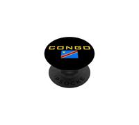 Drapeau de la République démocratique du Congo Zaire Kinshasa PopSockets PopGrip Adhésif