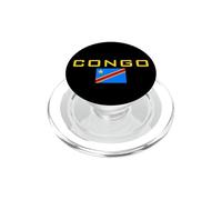 Drapeau de la République démocratique du Congo Zaire Kinshasa PopSockets PopGrip pour MagSafe