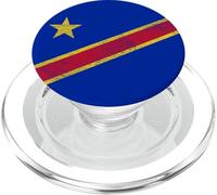Drapeau de la République démocratique du Congo Zaire Kinshasa PopSockets PopGrip pour MagSafe