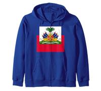 Drapeau de la République d'Haïti Fête du Travail Haïtien Carnaval Sweat à Capuche