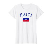 Drapeau de la République d'Haïti Fête du Travail Haïtien Carnaval T-Shirt Graphique avec Valeur