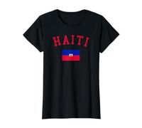 Drapeau de la République d'Haïti Fête du Travail Haïtien Carnaval T-Shirt Graphique avec Valeur