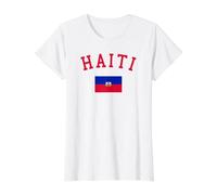 Drapeau de la République d'Haïti Fête du Travail Haïtien Carnaval T-Shirt Graphique avec Valeur