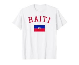 Drapeau de la République d'Haïti Fête du Travail Haïtien Carnaval T-Shirt Graphique avec Valeur