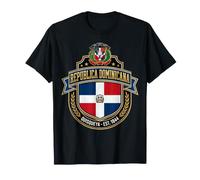 Drapeau de la République Dominicaine avec Blason Quisqueya Est 1844 T-Shirt