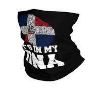 Drapeau De La République Dominicaine. C'est dans Mon Adn. Unisexe Snood Léger Tour De Cou Coupe-Vent Bandeau pour Course À Pied Marche Sport Été