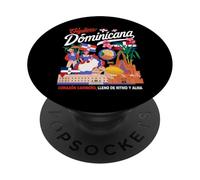 Drapeau de la République Dominicaine Idée de Costume pour Femme PopSockets PopGrip Adhésif