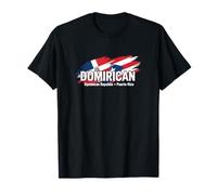Drapeau de la République Dominicaine Porto Rico Pride Heritage Fans T-Shirt