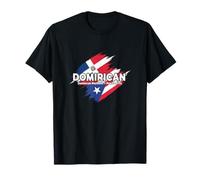 Drapeau de la République Dominicaine Porto Rico Pride Heritage Fans T-Shirt