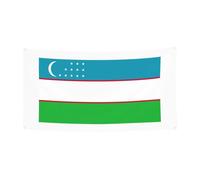 Drapeau de la République d'Ouzbékistan Imprimé Bannière extérieure à suspendre Décoration pour voiture, bateau, fête de jardin, bannière Happy Holiday Christmas Halloween