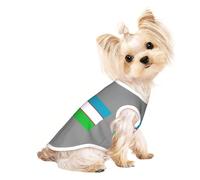 Drapeau de la République d'Ouzbékistan Imprimé Pet T-shirt sans manches Léger Doux Gilet Vêtements à porter Intérieur Extérieur Débardeur