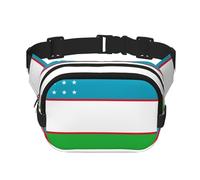 Drapeau de la République d'Ouzbékistan Motif tendance Sac banane tendance Sac banane Unisexe Voyage Sport Sac à bandoulière