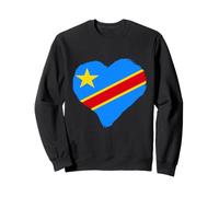 Drapeau de la République du Congo Coeur RDC Congo Pride Congo Sweatshirt