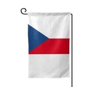 Drapeau de la République tchèque - Drapeau de bienvenue - Décoration extérieure - Pour jardin et terrasse - 30,5 x 45,7 cm - Plusieurs formes