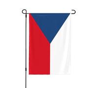 Drapeau de la République tchèque - Drapeau de jardin d'automne double face, décoration saisonnière durable pour décoration de porche de cour