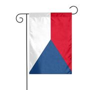 Drapeau de la République tchèque Drapeau de jardin réversible 30 x 45 cm, drapeaux de décoration de Noël en plein air, drapeau de cour durable