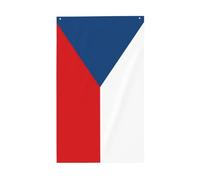 Drapeau de la République tchèque. Drapeau décoratif d'extérieur 0,9 x 1,5 m, bannière verticale en polyester. Convient pour une utilisation en extérieur